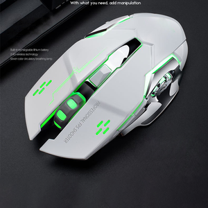 Tragbare wiederauf ladbare Silent 2.4G USB Optische 6D Computer RGB LED Glowing Rgp Gamer Wireless Gaming Mäuse Maus mit Seiten tasten - Product Image 5