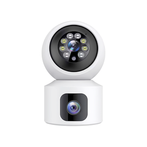 Per esterno con doppia lente IP supporto WiFi risoluzione 2MP sensore CMOS H.265 formato di compressione Video 128 capacità della scheda di memoria - Product Image 1