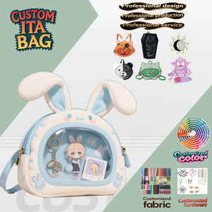 Debang özel temizle PVC tavşan ITA çanta Anime Crossbody omuzdan askili çanta üretici için Pin ekran ile - Product Image 4