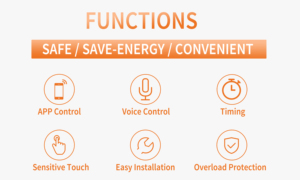 Interruptor táctil inteligente WiFi para interiores Tuya Smart Life Compatible con Alexa Google Home 2 Gang Control de interruptor inteligente de pared - Product Image 5
