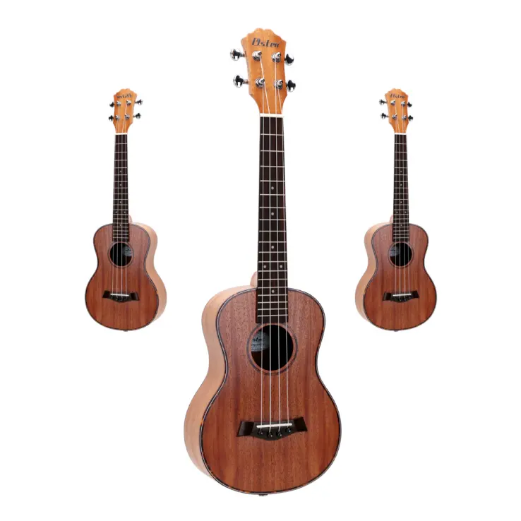 Venta directa de fábrica de guitarras de madera de alta calidad con ukelele hecho a mano de acabado mate de 26 pulgadas guitarra personalizada precio al por mayor