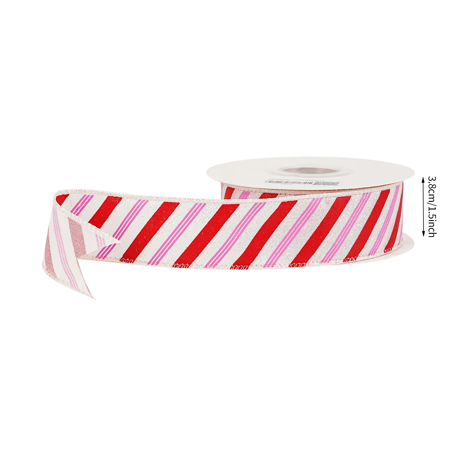 Pink and Red Stripe-3.8cm