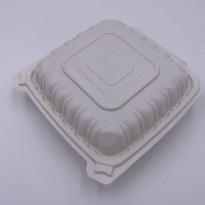 Tipo de EE. UU. 9*6 plástico blanco 206 Rectangular con bisagras Clamshell contenedor de embalaje de alimentos caja de almuerzo que hace la máquina de formación automática - Product Image 2