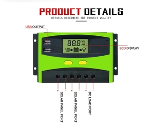 Venta caliente 12V/24V 30A Controlador PWM de carga solar Controlador solar manual por fabricante Directo al por mayor - Product Image 5