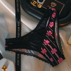 Logotipo personalizado Novo Estilo Sexy Doce Menina Senhora Madura Quente Mulheres Laço Bonito Calcinha Cruz Strap Oco Triângulo das Mulheres