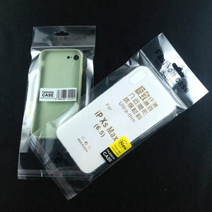 定制印刷透明塑料手机套OPP包装袋带头透明防静电塑料袋Tpu盒 - Product Image 1