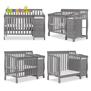 Bán Buôn Gỗ 3-Trong-1 Mini <span class=keywords><strong>Crib</strong></span> Và Thay Đổi Bảng Trong Ba Vị Trí Có Thể Điều Chỉnh Nệm Chiều Cao Cài Đặt Bé <span class=keywords><strong>Crib</strong></span> Với Ngăn Kéo - Product Image 4