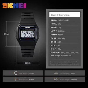 Nuovo commercio all'ingrosso SKMEI 1412 orologio da polso orologio cinese orologio digitale a buon mercato relojes hombre designer donna orologio da uomo