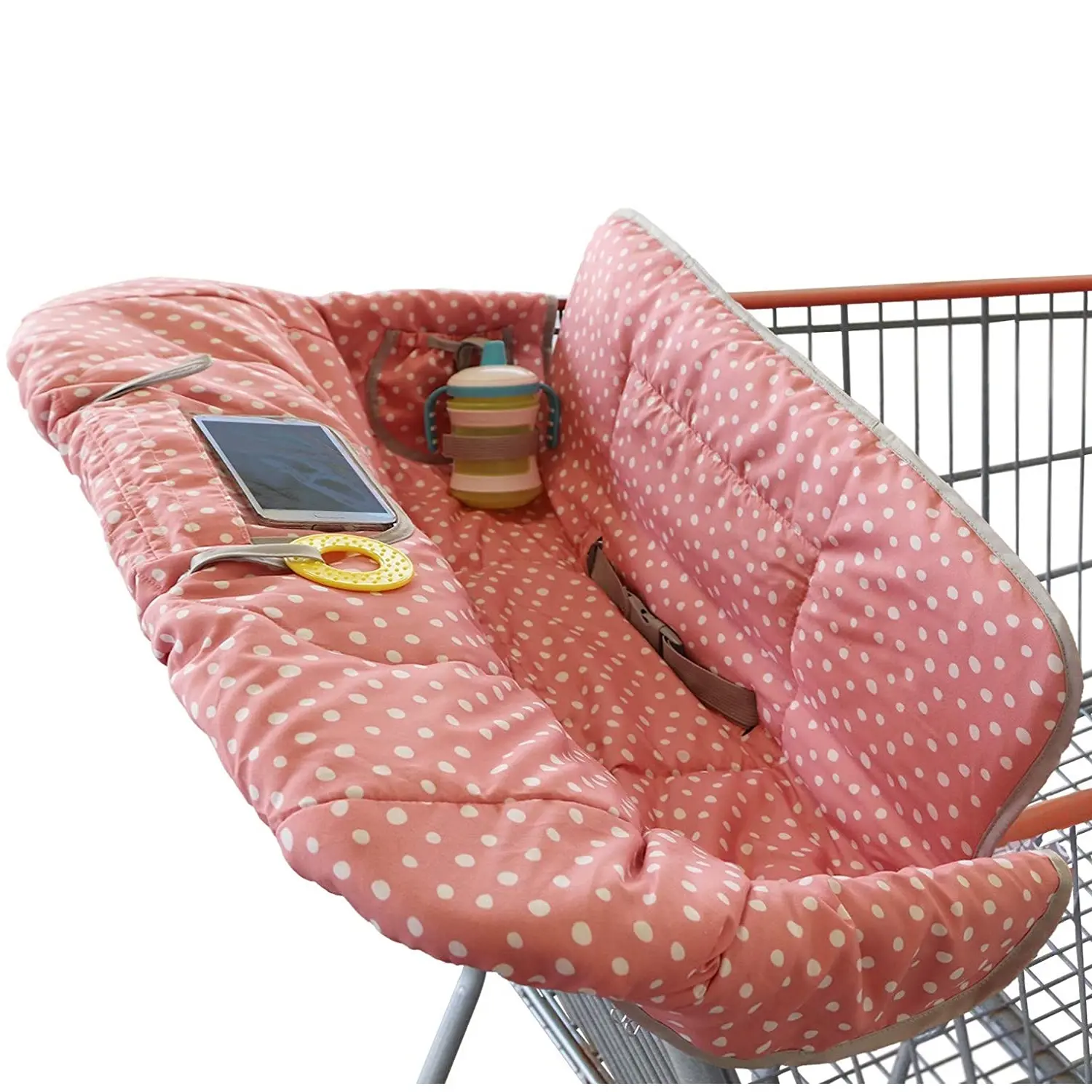 Shopping Trolley Cover for Baby or Toddler - 2-in-1 Highchair Cover - Compact Universal Fit - Modern Unisex Design