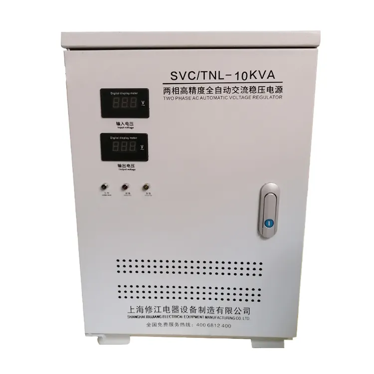 Fábrica diretamente Monofásico Svc-7kva 10kva 15kva 20kva Ac 15KW 220V Estabilizador Automático Regulador De Tensão