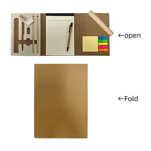 实用笔记本套装记事本带牛皮纸组合精装笔记本记事本带记事本 - Product Image 1