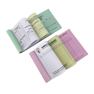 สมุดบัญชี NCR แบบเจาะรูขนาด2-Part และ3-Part สำหรับใช้ในธุรกิจพร้อมดีไซน์พิมพ์ - Product Image 1