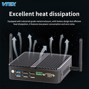 Dual LAN Fanless Mini All-In-One Office PC Intel Chipset DDR4 RAM HDD <strong>Windows</strong> OS <strong>Embedded</strong> Industrial Control <strong>Computer</strong> US CN - Product Image 3
