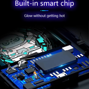 Akıllı ses kontrolü aydınlık temperli cam telefon kılıfı iPhone 15 için Pro Max 14 16 17 hava darbeye Light up kapak cep telefonu kılıfı - Product Image 2