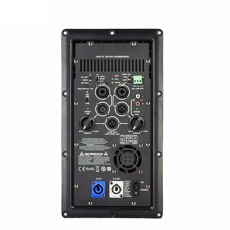 Fabrieksprijs K12a 1000 Watt Eindversterker Klasse D Stage Eindversterker Voor Karaoke Studio 'S Luidsprekers