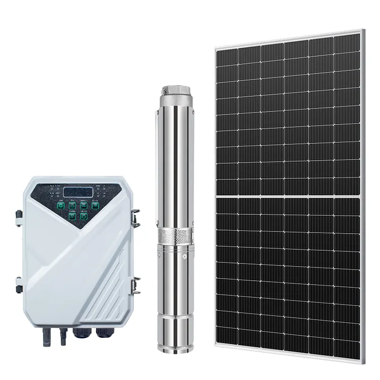 7.5hp 10hp 15hp 20hp 태양 펌프 고압 잠수정 Dc Ac 태양 물 펌프 농업 시스템