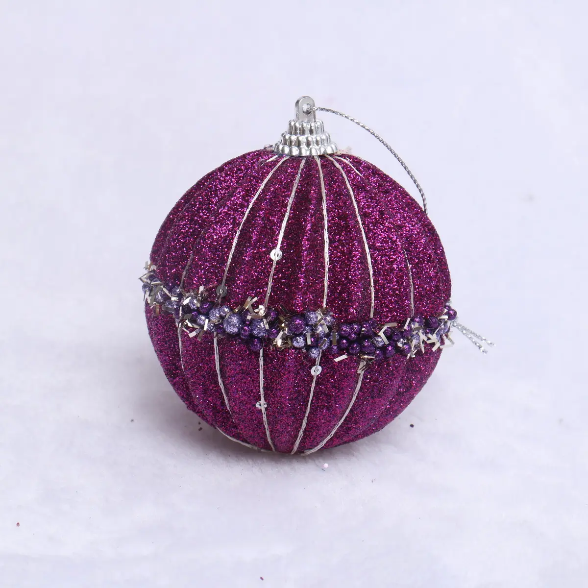 Adornos de espuma, Bola de espuma de poliestireno colgante de árbol de Navidad para decoraciones