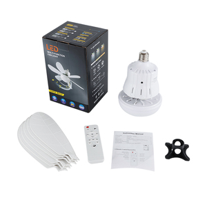批发E27底座迷你发光二极管风扇灯智能遥控吊扇带灯 - Product Image 2