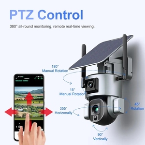 Sistema de cámara de seguridad inalámbrica de doble lente 4K 20X con Sensor CMOS 20X visión nocturna IP66 tarjeta de memoria IP de red WiFi impermeable - Product Image 4