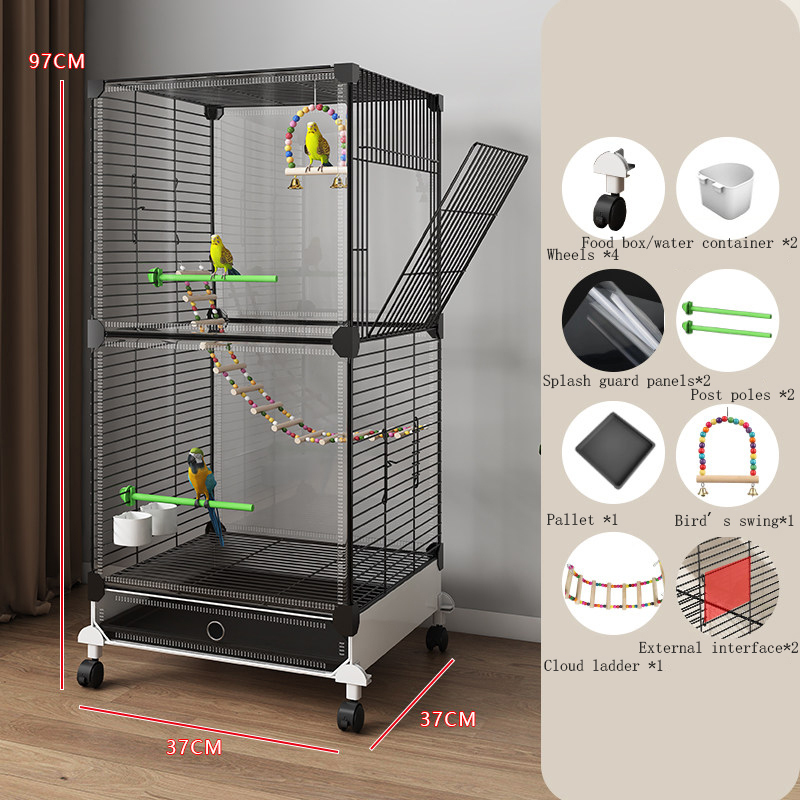 Transparent 2-compartment 8-piece set.