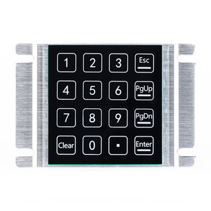 Teclado de inducción a prueba de agua y polvo de 16 teclas, teclado táctil capacitivo de montaje en Panel para Control de acceso de casillero de paquetes - Product Image 1