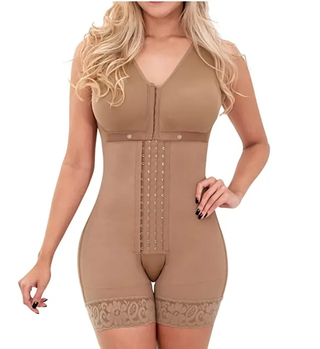 Corsés de una pieza para adelgazar, Fajas de FA-005, europeo y americano, Beige, para Abdomen y caderas