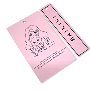 Custom Designed Cheap Paper Garment Hangtag Labels <strong>with</strong> <strong>String</strong> for Clothing Bags Shoes - Product Image 4