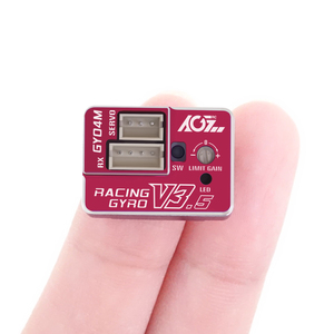 AGFRC EPA AVCS modalità PWM seguire custodia CNC sterzo colore rosso giroscopio per auto da corsa Mini Z / Drift - Product Image 3