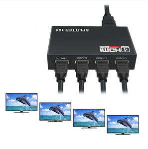 Convertidor divisor 4 en 1, 1 entrada y 4 salidas, adaptador hembra HDTV que funciona al mismo tiempo, 3D 1080p