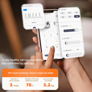 Fabrika akıllı kedi tuvalet 76L büyük uzay APP uzaktan kumanda tek bir tıklama poop kaldırma otomatik kendini temizleme kediler için kum kabı - Product Image 4