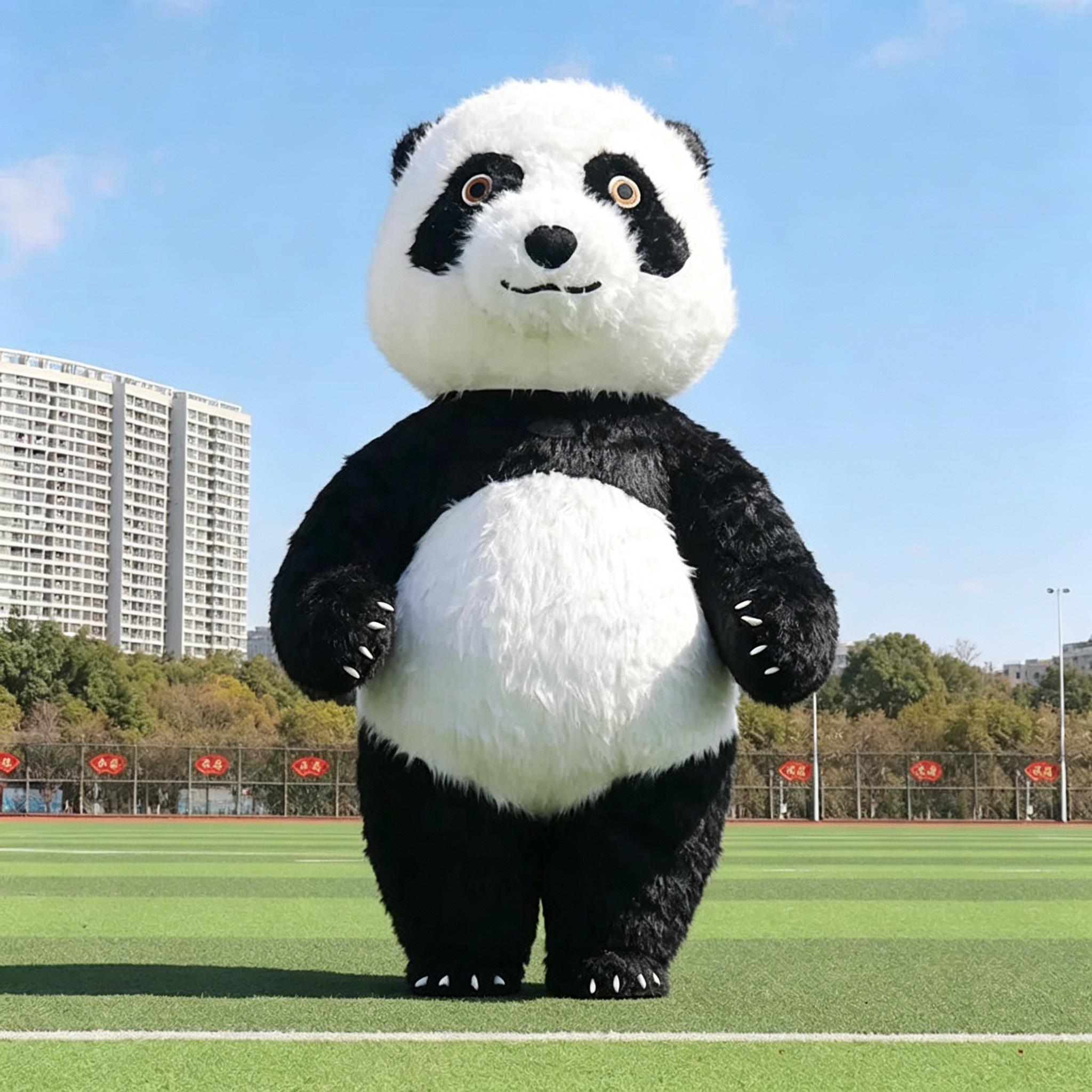 Note de couleur panda géant
