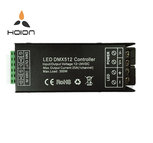 DC12V ~ 24V 25*1CH светодиодный DMX512 декодер DIP переключатель светодиодный Dmx декодер Dmx 512 Rgb светодиодный контроллер 300 Вт - Product Image 1