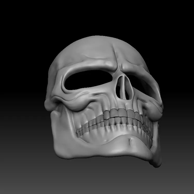 Resina stampa 3D maschera di teschi di Halloween maschera nera a pieno facciale per adulti uomo donna Ghost Cosplay Party servizio di stampa 3D