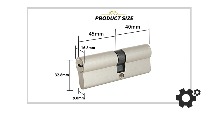 EADER European standard safety 85mm all brass lock cylinder