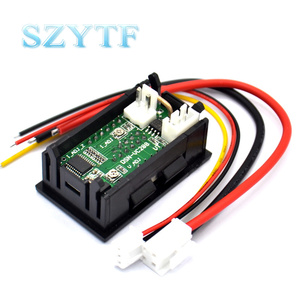 0.28 "led DC0-100V 10A voltmetro digitale amperometro 2 in1 multimetro 12V/24V tensione amperometro Volt Amp Gauge Panel Dual Display - Product Image 6