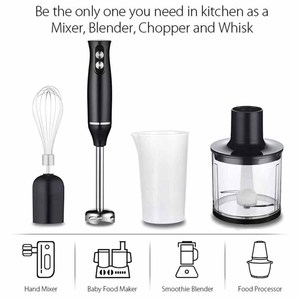 4-In-1 el blenderi 110-240V elektrikli çok fonksiyonlu mikser eggcooking pişirme sopa bebek tamamlayıcı yiyecek mikseri - Product Image 4