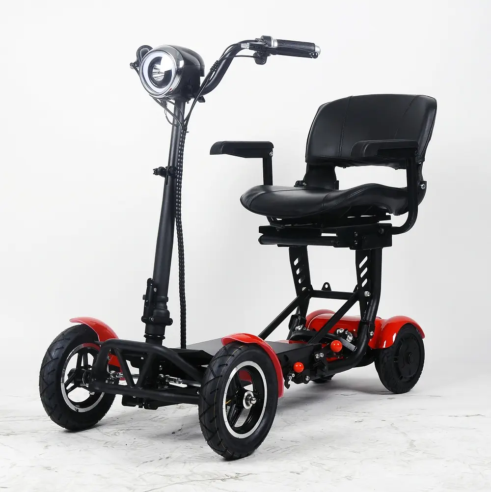 2021 Populer Dijual Uni Eropa Gudang Grosir 500W Mini Lipat Electric Scooter untuk Anak-anak Empat Roda Ce 201-500W 40-60Km 36V