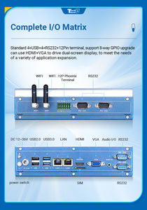 High Performance Intel 3/5/7th Fan-Less Heatsink Modular Industrial Chassis Mini Pc <strong>Computer</strong> for Ci/Pcie Slots Gpu I/O Cards - Product Image 6