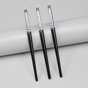 合成毛シングルメイクブラシウッドハンドル付きフラットコンシーラーコンターディテールブラシ - Product Image 5