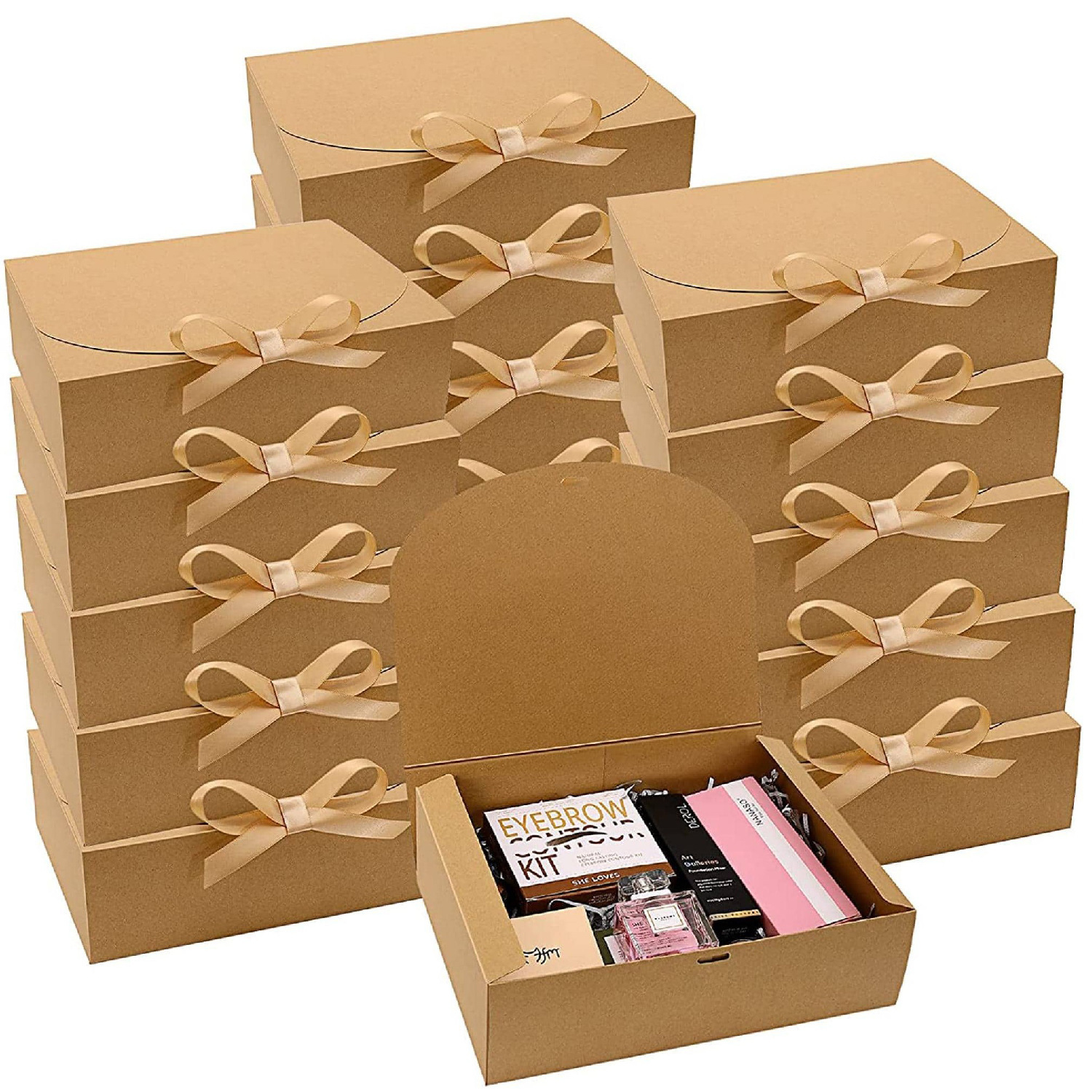Khaki Gift Box(Gold Ribbon)