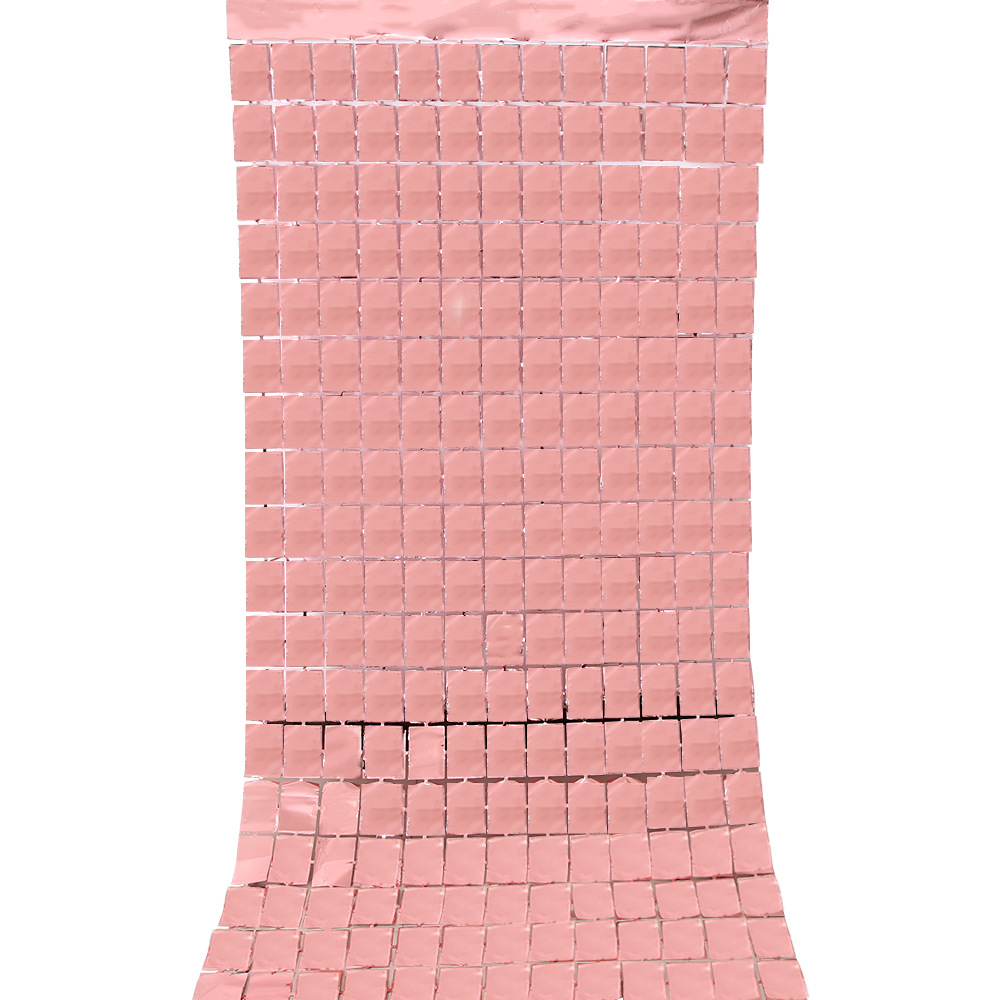 Rideau de porte carré en or rose 1*2m
