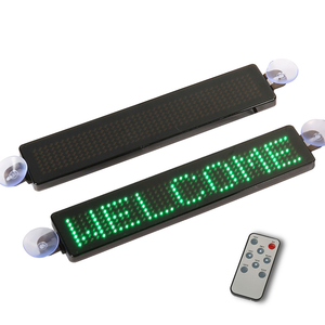 Programmier bare Mini-Größe LED-Message Board Scrolling Text Telefon nummern Slogan Bildschirm Fernbedienung LED Car Display - Product Image 1