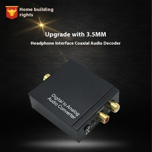 Convertidor de audio analógico digital actualizado Decodificador de audio coaxial con interfaz de auriculares de 3,5 MM Divisor y convertidores de audio - Product Image 2