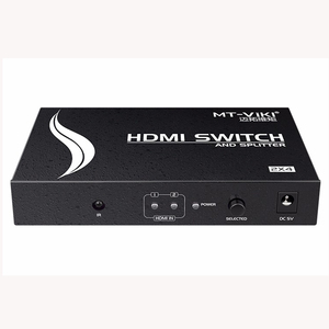 <strong>HDMI</strong> <strong>Switch</strong> and Splitter <strong>2</strong> in 4 Out, MT-ViKI Desktop Selector Splitter for <strong>2</strong> Computer 4 Monitor, <strong>HDMI</strong> <strong>Switch</strong> Splitter 2x4 - Product Image 4