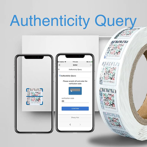Kunden spezifische einzigartige QR-Code-PET-Aufkleber etiketten manipulieren offen sichtliche Sicherheit zum Schutz der Marken sicherheit - Product Image 5