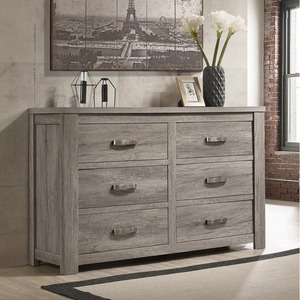 Modern Gary ahşap yatak 5-Piece King yatak odası takımı uygun depolama küçük odalar için dahili gece standı ile - Product Image 3