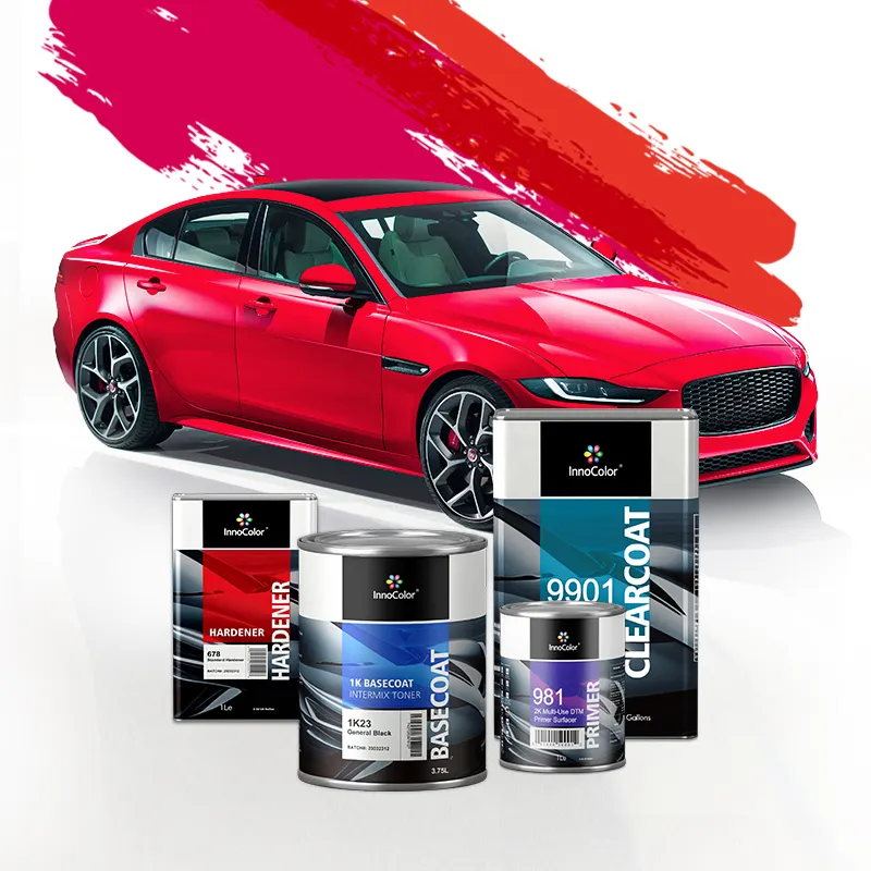 InnoColor Peinture acrylique en aérosol pour métal automobile 1K 2K Peinture de finition pour voiture de couleur unie