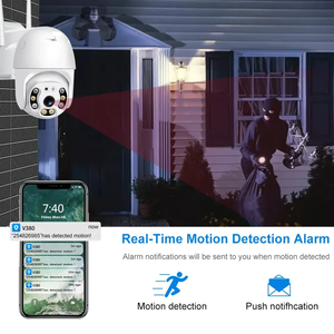 Sensor Cmos Ccd de baja potencia, red Wifi Ptz IP Cctv, detección de sonido Full Hd, cámara de vigilancia con tarjeta de memoria de detección de movimiento - Product Image 5