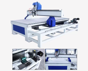Enrutador cnc de 4 ejes con husillo rotativo de corte de madera y máquina de grabado 3d 1325 1330 precio de la máquina enrutadora cnc - Product Image 5