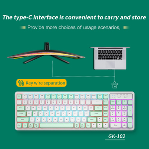 LANGTU GK102 Three-Mode <strong>Bluetooth</strong> <strong>Wireless</strong> Mechanical <strong>Keyboard</strong> 2.4G Wired Desktop Notebook Gaming <strong>Keyboard</strong> Color <strong>Computer</strong> - Product Image 3